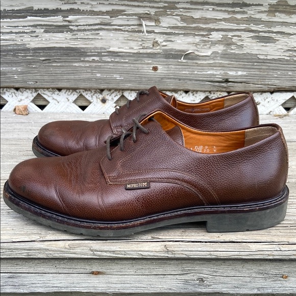 Mephisto Marlon Chestnut Brown Leather Lace Up Shoes Men\'s Size 9.5 main image 8